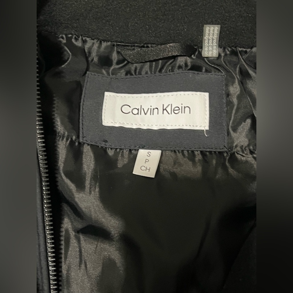 Calvin Klein Men’s Infinite Stretch Jacket with Polar Fleece Lined Bib-S Black - Picture 6 of 12